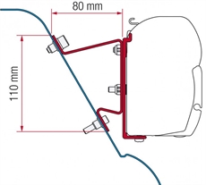 F45-kiinnike MB Sprinter H3:een